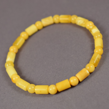 Yellow amber bracelet or necklace
