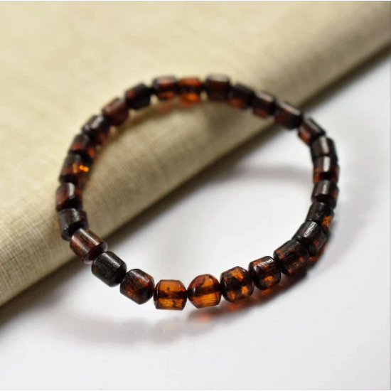 Genuine Baltic Amber men's bracelet/ Beautiful Gift for Men/ Men and Women jewelry