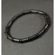 Men's and women's healing bracelet made black amber beads