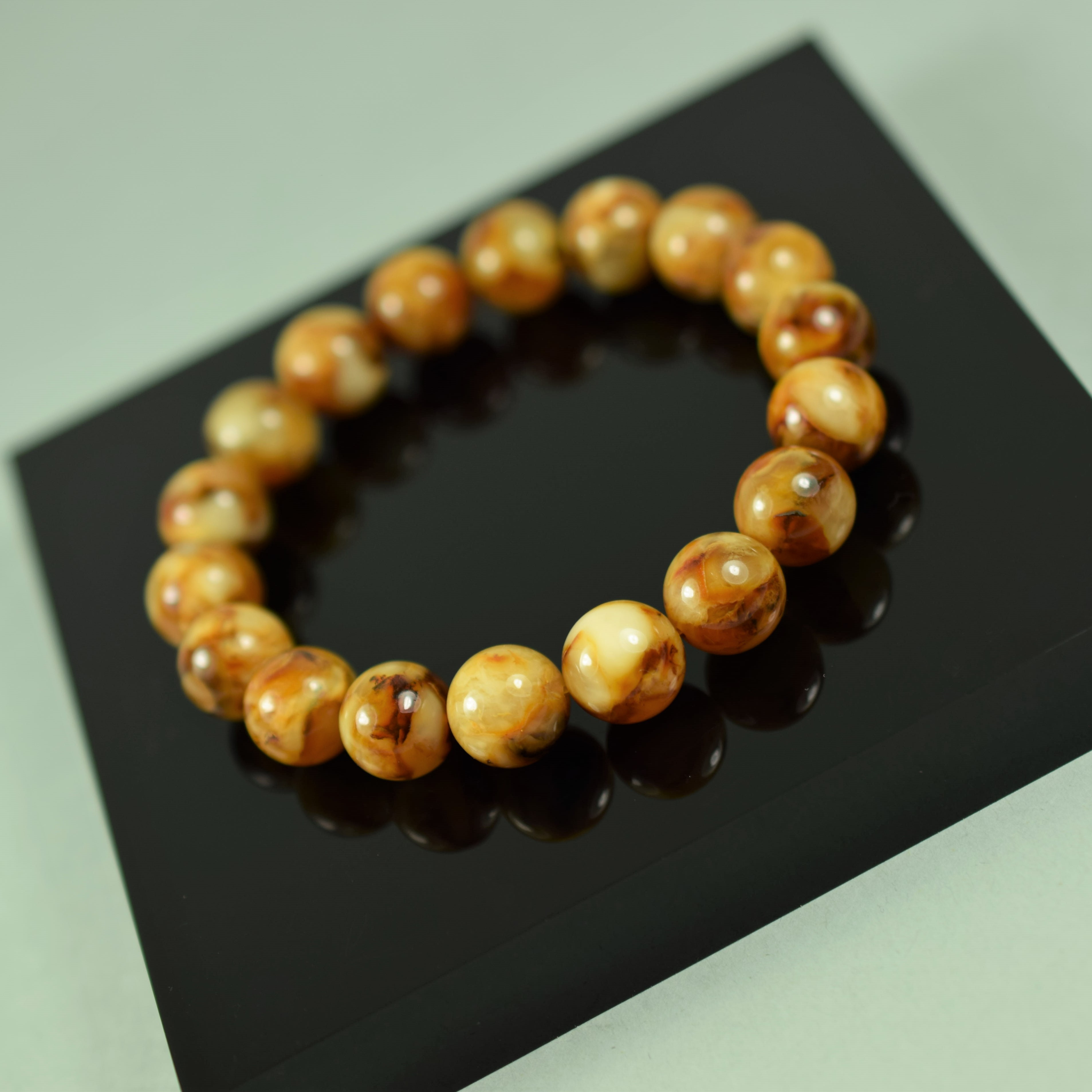 Men's amber bracelet 19 cm Amber Judaica