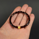 Men's women's healing bracelet made of dark cherry polished amber beads