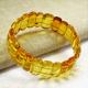Honey amber bracelet from natural Baltic amber beads/ Elastic amber bracelet