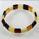 Narrow Amber bracelet from natural Baltic amber beads/ Elastic amber bracelet