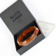Narrow Elastic Amber bracelet cognac color/ Elastic amber bracelet
