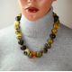  Luxury Amber Massive Necklace and bracelet / Round amber beads necklace/ bracelet/ Gift for Mom