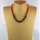 Necklace for women made of natural multicolored amber/ Gift for Mom
