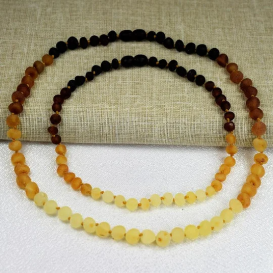 Unpolished Amber necklace for Baby and Mommy