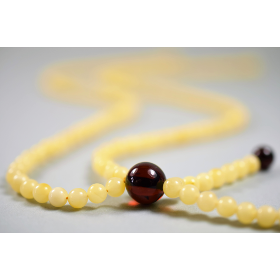 Necklace Of Natural Precious Amber/ Gift for Mom