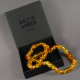 Polished Amber Necklaces For Men's and Women's/  Amber Women jewelry For Adult