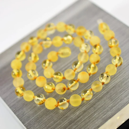 Baltic Amber Necklace/ Bracelet for adults from Lemon color amber, Healing Amber Jewelry