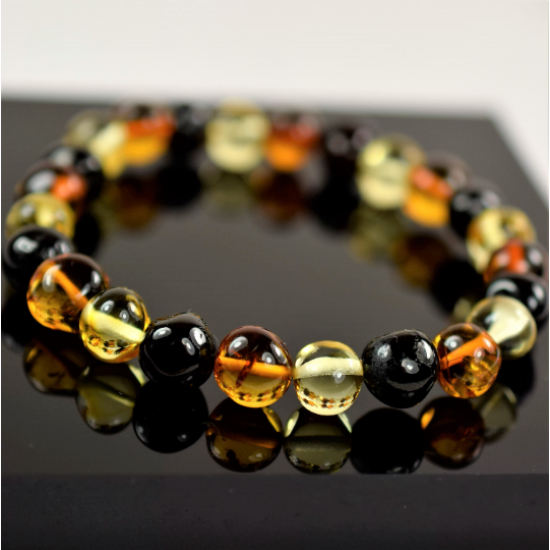Baltic Amber Necklace/ Bracelet for adults from Multicolored amber, Healing Amber Jewelry
