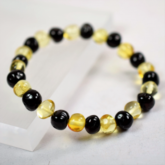 Baltic Amber Necklace/ Bracelet for Adults from Multicolored Amber, Healing Amber Jewelry