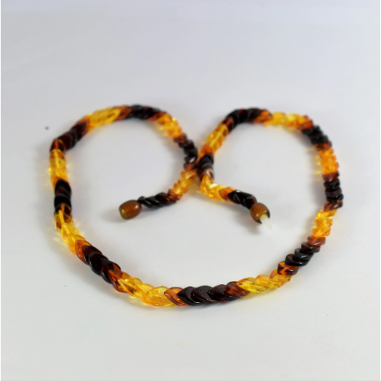 Baltic Amber necklace "Swirl" Beautiful Gift for Mom