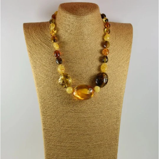Luxury Amber Necklace for women/ Gift for Mom