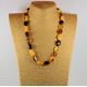 Necklace for women made of natural multicolored amber/ Gift for Mom
