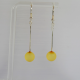  Stunning Baltic Amber Earrings with sterling silver chain and amber ball 