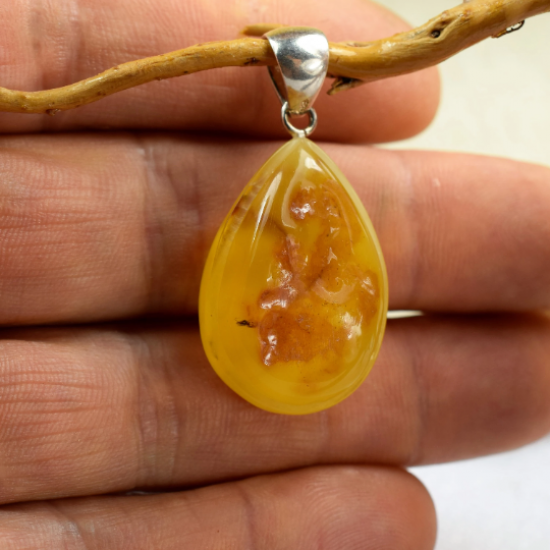 Amber Pendant from Genuine butterscotch Baltic amber