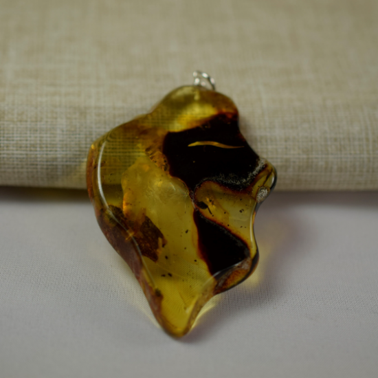 Genuine Baltic Amber Pendant with chain