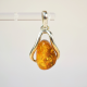 Amber Pendant with sterling silver