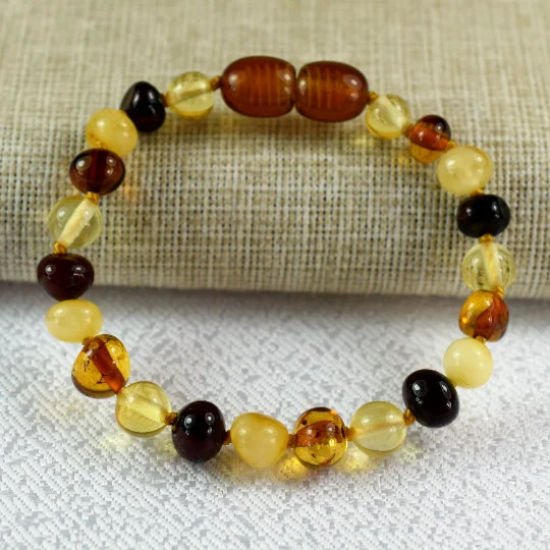Baltic amber baby teething  bracelet/ baby Amber bracelet/ anklet
