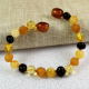 Baltic amber baby teething  bracelet/ baby Amber bracelet multicolored