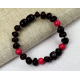 Baby bracelet or necklace with Red rose turquoise stone
