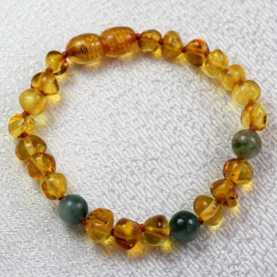 Baby Amber bracelet honey color