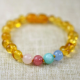 Baltic amber baby bracelet with stones