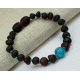 Baby bracelet or necklace with Turquoise beads