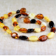 Amber necklace for boys with natural amber 