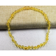 Amber necklace for children with lemon color amber 