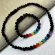 Baltic Amber Bracelet, Rainbow Necklace/ chakra 