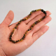 Amber necklace for children with natural amber with seaweed