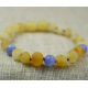   Baby Amber necklace or bracelet with Purple Onyx 