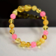  Baby Amber necklace or bracelet with Rose Quartz