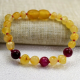 Baby bracelet or necklace with Tiger Eye Agates Round Beads