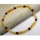 Baby bracelet or necklace with Tiger Eye Agates Round Beads