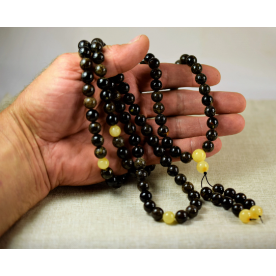  Baltic Amber Buddhist Mala rosary prayer